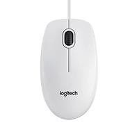 LOGITECH B100 WS - Wired Mouse, USB, light grey