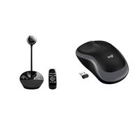 Logitech BCC950 ConferenceCam per Conferenze da Ufficio, Nero & M185 Mouse Wirel