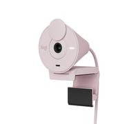 Logitech Brio 300 Webcam Full HD con Otturatore Privacy Rosa Mic Riduzione