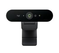 Logitech Brio 4K webcam, videochiamate, microfono con cancellazione del rumore, correzione automatica dell'illuminazione HD, per Microsoft Teams, Zoom, Google Voice, Google Meet, PC/Mac/Laptop/Macbook