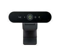 Logitech Brio 4K Webcam for Business, accesso biometrico con Windows Hello, correzione automatica dell'illuminazione, cancellazione del rumore, Works with Microsoft Teams, Zoom, Google Meet, PC/Mac