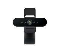 Logitech Brio 4K webcam, videochiamate, microfono con cancellazione del rumore, correzione automatica dell'illuminazione HD, per Microsoft Teams, Zoom, Google Voice, Google Meet, PC/Mac/Laptop/Macbook