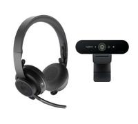 LOGITECH BUNDLE CACQUE SANS FIL ZONE + WEBCAM BRIO 4K