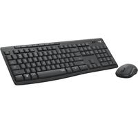 Logitech MK295 Silent Wireless Combo tastiera Mouse incluso USB QWERTY Inglese Grafite