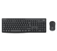 Logitech Bundle Tastiera Wireless+Mouse Desktop Mk370 Silent Combo Usb Layout Ita Colore Nero