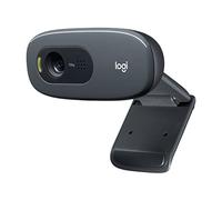 Logitech c270 webcam hd, hd 720p/30fps, videochiamate hd widescreen, correzione automatica luminosità, microfono riduzione del rumore, skype, facetime, hangouts, webex,pc/mac/tablet/chromebook