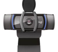 Logitech C920e Webcam professionale con angolo di 78°, illuminazione automatica con due microfoni integrati, ideale per videoconferenze.