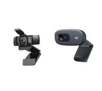 Logitech C920S HD Pro Webcam, Videochiamata Full HD 1080p/30fps, Audio Stereo
