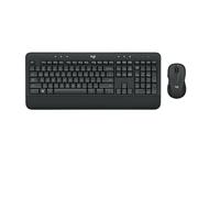 Logitech Combinazione di tastiera e mouse wireless MK545 ADVANCED, layout internazionale QWERTY US - Nero