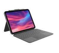 Logitech Combo Touch - Custodia con tastiera staccabile per iPad (10a generazione) - Grigio - Layout nordico PAN (Norvegia, Svezia, Danimarca, Finlandia)
