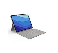 Logitech Custodia con tastiera Combo Touch per iPad Pro in Sand, iPad Pro da 12,9 pollici (5a e 6a generazione)