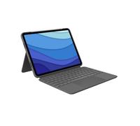 Logitech Custodia con tastiera Combo Touch per iPad Pro in Oxford Grey, Per iPad Pro da 11 pollici (1a, 2a, 3a e 4a gen)