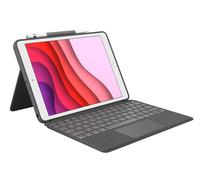 Logitech Combo Touch Keyboard e registratore di cassa Folio Kabling Pan Nordic a 5 livelli Apple iPad da 10,2 pollici (7a gener