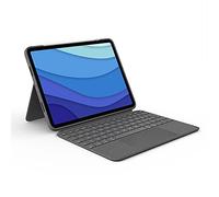 Logitech Combo Touch iPad Pro da 11 pollici (1a, 2a, 3a generazione - 2018, 2020, 2021) Custodia con tastiera - Tastiera retroilluminata staccabile - Italiano QWERTY - Grigio