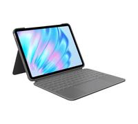 Logitech Custodia con tastiera Combo Touch per iPad Air 11 pollici (M2), iPad Air (4a e 5a generazione - 2020, 2022, 2024) - Tastiera retroilluminata staccabile con kickstand - Grigio, layout QWERTY
