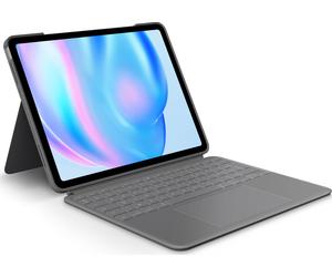 Logitech Combo Touch - Tastiera e folio hop - con un trackpad - retroilluminato - Apple Smart Connector - Azerty - French - Oxf NEW