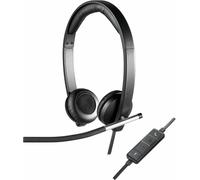 Logitech Cuffie con filo, Microfono, Antirumore, Col. Nero - H650e