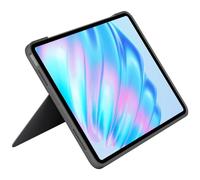 Logitech Custodia con tastiera Combo Touch per iPad Air 11 pollici (M2), iPad Air (4a e 5a generazione - 2020, 2022, 2024) - Tastiera retroilluminata staccabile con kickstand - Grigio, layout QWERTY