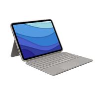 Logitech Custodia con tastiera Combo Touch per iPad Pro in Sand, iPad Pro da 11 pollici (1a, 2a, 3a e 4a gen)