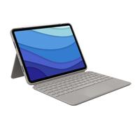 Logitech Custodia con tastiera Combo Touch per iPad Pro in Sand, Per iPad Pro da 11 pollici (1a, 2a, 3a e 4a gen)