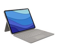 Logitech Custodia con tastiera Combo Touch per iPad Pro in Sand, per iPad Pro da 12,9” (5a e 6a generazione)