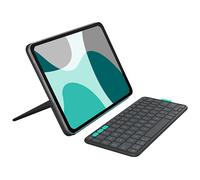 LOGITECH CUSTODIA CON TASTIERA PER TABLET Flip Folio - Nero, Bluetooth Francese, compatibile iPad Pro 11 M4 e Air 11 M2