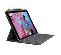 Custodia con tastiera Logitech Slim Folio per iPad e iPad Air in grafite, per iPad (7a, 8a e 9a gen)