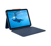 Logitech Custodie con tastiera per iPad Rugged Combo 4 destinate all’istruzione in Blu classico, Rugged Combo 4
