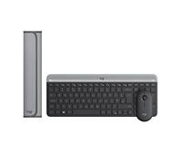 Logitech Desk Mat - Studio Series, Multifunzione + MK470 Kit Mouse e Tastiera Wi