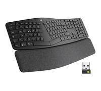 LOGITECH K860FB - Tastiera wireless, Logi Bolt/Bluetooth, ergonomica, nera, DE