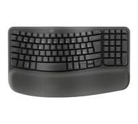 Logitech Tastiera wireless ergonomica Wave Keys in grafite, Ceco/Slovacco (QWERTZ)