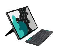 Logitech Flip Folio - Custodia con tastiera per iPad in Graphite, iPad Pro da 13 pollici (M4), iPad Air da 13 pollici (M2 e M3)