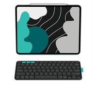 Logitech Flip Folio - Custodia con tastiera per iPad in Graphite, iPad Pro da 13 pollici (M4), iPad Air da 13 pollici (M2 e M3)