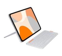 Logitech Flip Folio Pale Grey CH Tastiera QWERTZ Bluetooth 5 920-013846