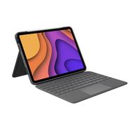 Logitech Folio Touch - Custodia con tastiera e trackpad per iPad Air da 11 pollici (M2, M3 e M4) e iPad Air (4a e 5a generazione) in Oxford Grey