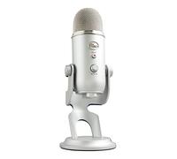 Blue Yeti Microfono USB per Registrazione, Streaming, Gaming, Podcasting su PC e Mac, Mic a Condensatore per Laptop o Computer, Effetti Blue VO!CE, Stand Regolabile, Plug and Play - Argento