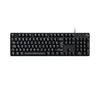 Logitech G 413 SE Full-Size Tastiera da gioco meccanica - Tastiera retroilluminata con interruttori meccanici tattili, Anti-Ghosting, per Windows e macOS, formato AZERTY belga - Nero