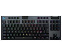 Logitech G 915 LIGHTSPEED TKL Tenkeyless Tastiera da gioco meccanica wireless con interruttori a chiave GL-tattili a basso profilo, LIGHTSYNC RGB, design ultra sottile, 40+ ore di durata della