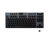 Logitech G 915 TKL Tenkeyless LIGHTSPEED Tastiera Gamer Meccanica, Switch ultra piatto GL Clicky, RGB LIGHTSYNC, Design elegante e sottile, 40+ ore di gioco, AZERTY francese - Nero