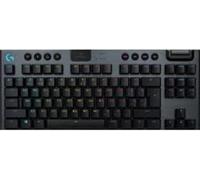 Logitech G 915 TKL Tenkeyless LIGHTSPEED Tastiera meccanica da gioco wireless RGB, interruttori piatti, LIGHTSYNC RGB, wireless avanzato e supporto Bluetooth, formato AZERTY belga - nero