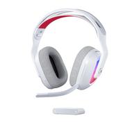 Logitech G Astro A20 X LIGHTSPEED Cuffia con microfono gaming wirelessper PS5, Xbox, Switch, PC con PLAYSYNC AUDIO a 2 sistemi, Bluetooth, LIGHTSYNC RGB e microfono su braccio a 48 kHz - Bianco