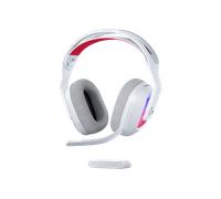 Logitech G Astro A20 X LIGHTSPEED Cuffia con microfono gaming wirelessper PS5, Xbox, Switch, PC con PLAYSYNC AUDIO a 2 sistemi, Bluetooth, LIGHTSYNC RGB e microfono su braccio a 48 kHz - Bianco