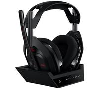 Logitech G Astro A50 Cuffia con microfono gaming wireless LIGHTSPEED + base di ricarica (Gen 5), PRO-G GRAPHENE, passaggio fra 3 sistemi, USB-C per Xbox, PS5, PC/Mac, Nintendo Switch, Bluetooth - Nero