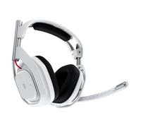Logitech G Astro A50 Cuffia con microfono gaming wireless LIGHTSPEED + base di ricarica (Gen 5), PRO-G GRAPHENE, passaggio fra 3 sistemi, USB-C, Xbox, PS5, PC/Mac o Nintendo Switch, Bluetooth - Bianco