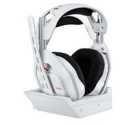 Logitech G Astro A50 Cuffia con microfono gaming wireless LIGHTSPEED + base di ricarica (Gen 5), PRO-G GRAPHENE, passaggio fra 3 sistemi, USB-C, Xbox, PS5, PC/Mac o Nintendo Switch, Bluetooth - Bianco