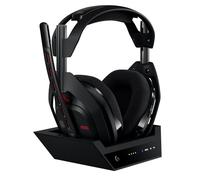 Logitech G Astro A50 Cuffia con microfono gaming wireless LIGHTSPEED + base di ricarica (Gen 5), PRO-G GRAPHENE, passaggio fra 3 sistemi, USB-C per Xbox, PS5, PC/Mac, Nintendo Switch, Bluetooth - Nero