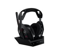 Logitech G Astro A50 Cuffia con microfono gaming wireless LIGHTSPEED + base di ricarica (Gen 5), PRO-G GRAPHENE, passaggio fra 3 sistemi, USB-C per Xbox, PS5, PC/Mac, Nintendo Switch, Bluetooth - Nero