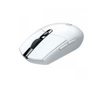 Logitech G G305 - Mouse - ottica - 6 pulsanti - senza fili - 2.4 GHz - ricevitore wireless USB - bianco