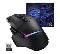 Logitech G G502 X PLUS LIGHTSPEED + G640 SE COMBO - Mouse Gaming RGB wireless e tappetino per gaming in tessuto di grandi dimensioni (460 x 400 x 3 mm) - Nero