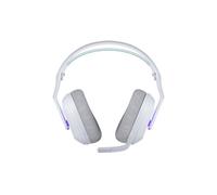 Logitech G G522 LIGHTSPEED cuffia con microfono gaming wireless,LIGHTSYNC RGB, microfono e audio sincronizzato avanzato, connettività tripla con LIGHTSPEED, Bluetooth, da USB-A a USB-C per PC, Bianco